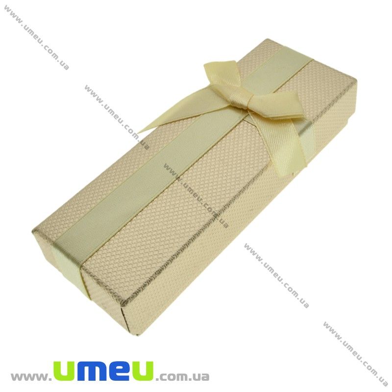 Подарункова коробочка Прямокутна, 12х4,5х2,5 см, Золотиста (UPK-023186)