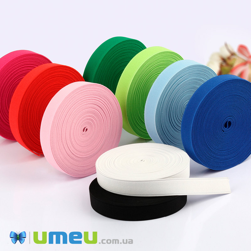 Резинка плоска 15 мм, Салатова (LEN-044751)