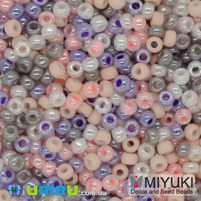 Бісер японський Miyuki круглий RR 8/0 №mix97, Рожевий (BIS-045933)