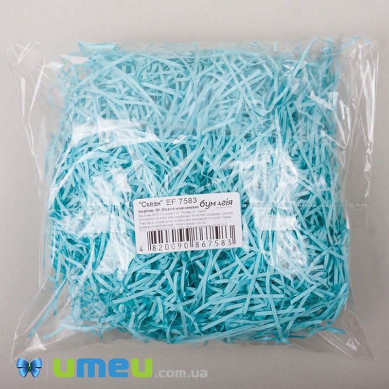 Экофиллер (бумажный наполнитель), Бирюзовый (DIF-044379)