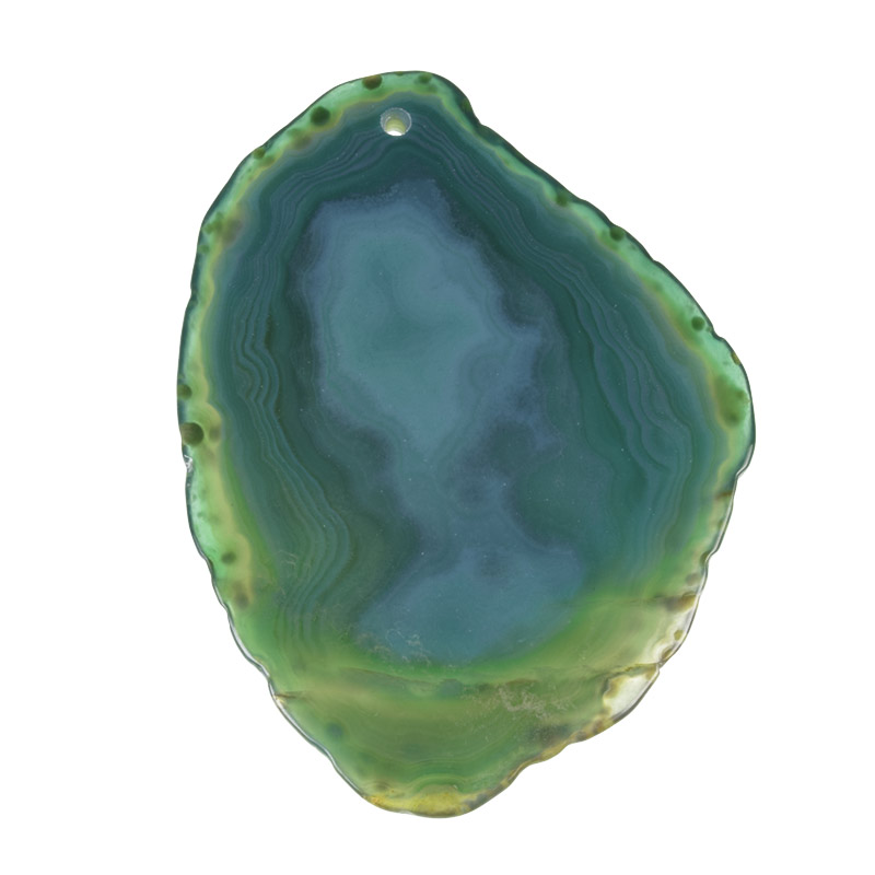 Зріз Агату, Смарагдовий, 74х54 мм (POD-032471)