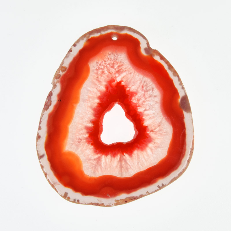 Зріз Агату, Червоний, 73х62 мм (POD-032415)