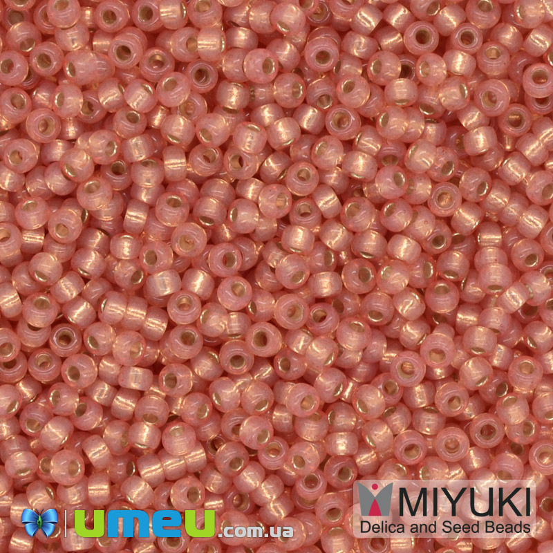 Бісер японський Miyuki круглий RR 11/0 №553, Помаранчевий (BIS-039960)