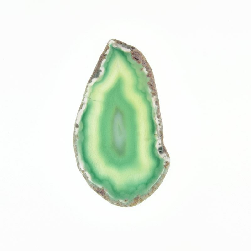 Срез Агата, Зеленый, 74х40 мм (POD-009354)