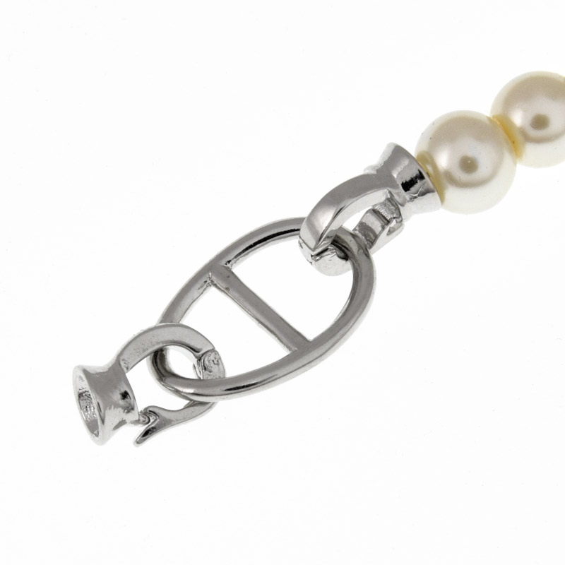 Застёжка, 27х11 мм, Латунь с покрытием Родий (ZAM-060878)