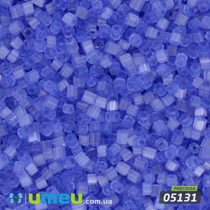 Бісер чеський Сатин 11/0, №05131, Синій (BIS-043789)