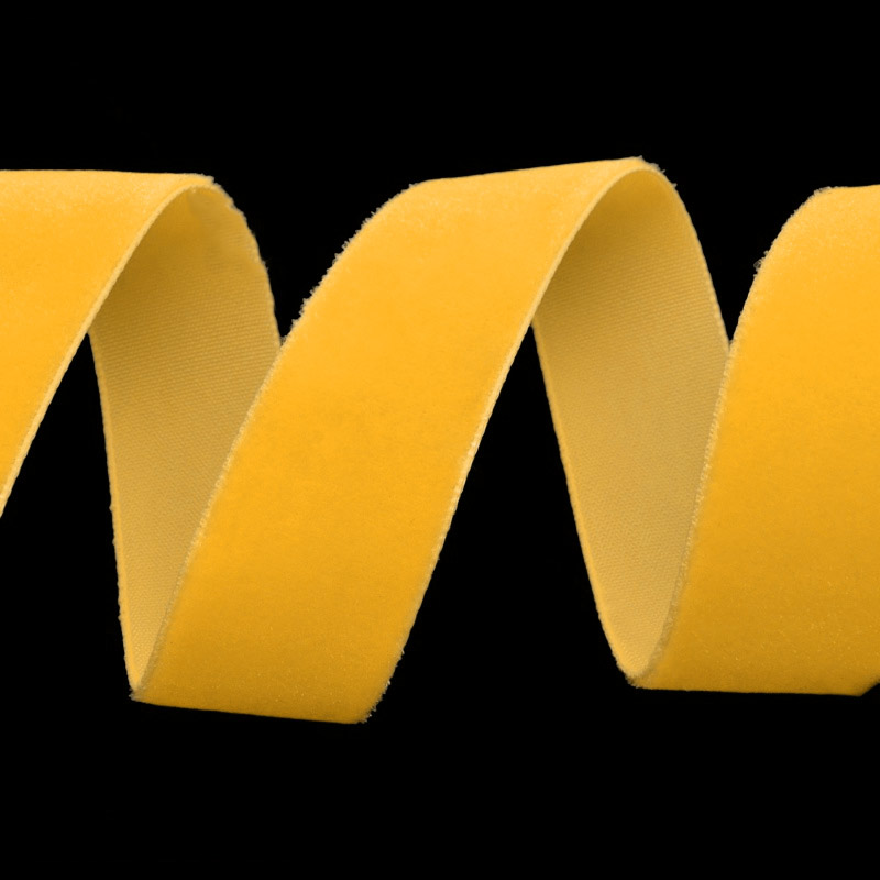 Стрічка оксамитова, 25 мм, Помаранчева (LEN-052257)