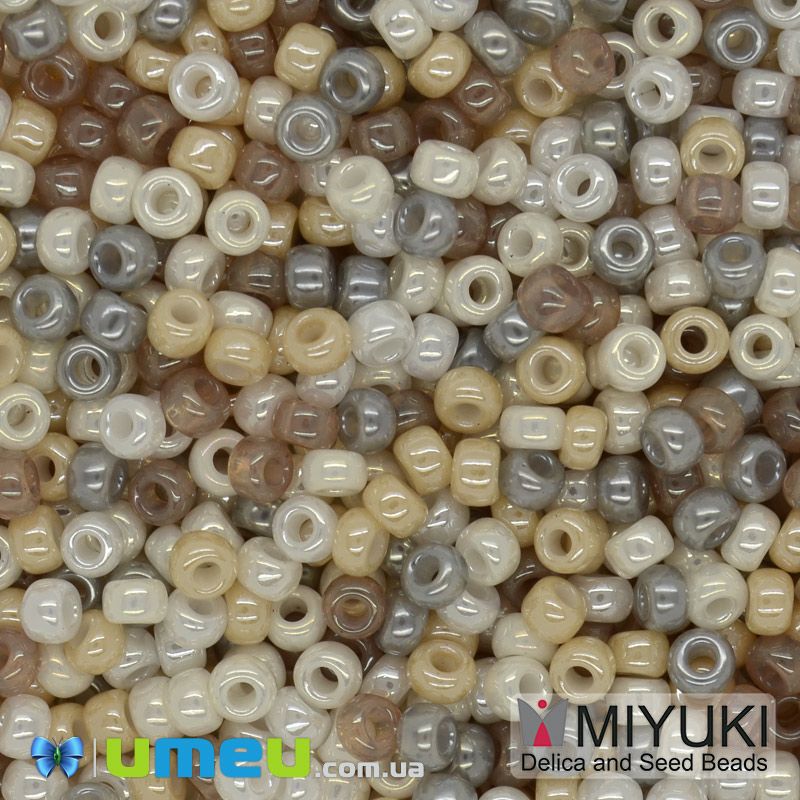 Бісер японський Miyuki круглий RR 8/0 №mix98, Бежевий (BIS-045934)