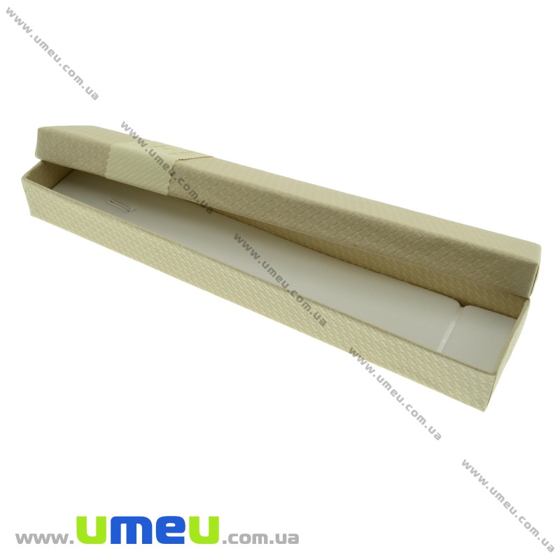 Подарункова коробочка Прямокутна, 21х4х2,5 см, Кремова (UPK-023194)