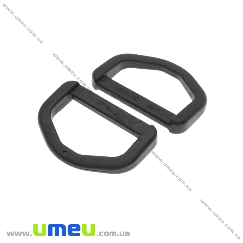 Півкільце пластикове YKK, Чорне, 30 мм (BAG-034673)