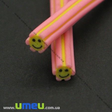 Паличка FIMO Смайлик рожевий, 50 мм (DIF-003551)