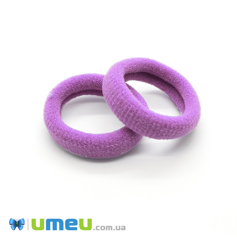 Гумка для волосся мікрофібра, 30 мм, Бузкова (OSN-049568)