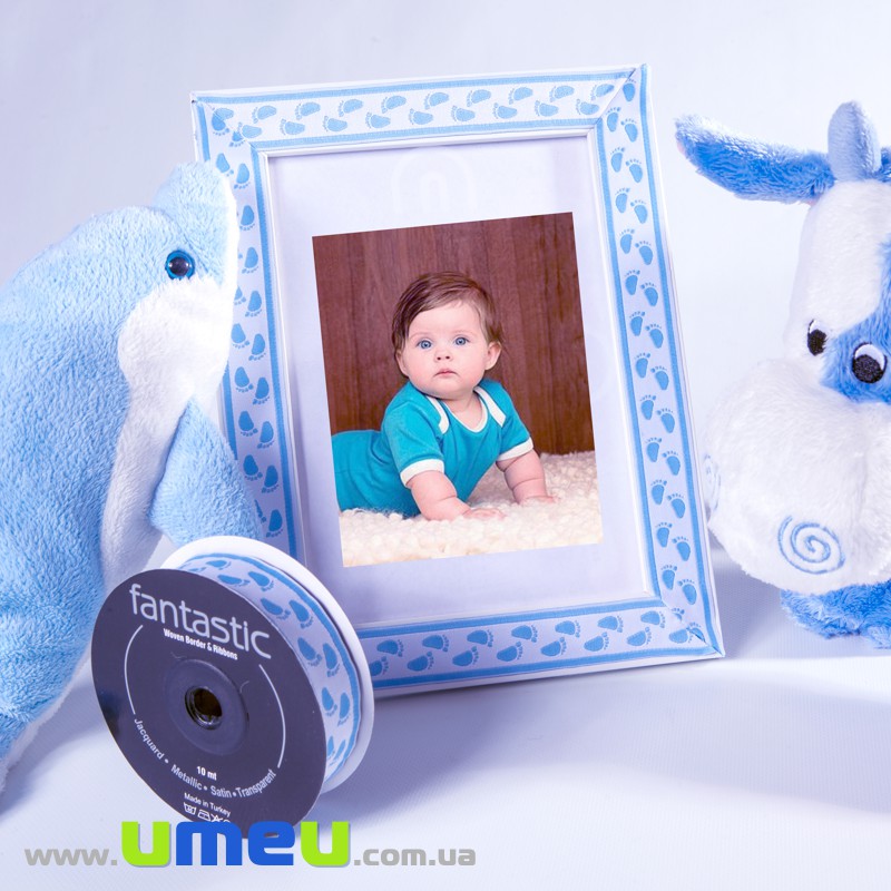 Тасьма Fantastic ніжки, 22 мм, Рожева (LEN-010946)