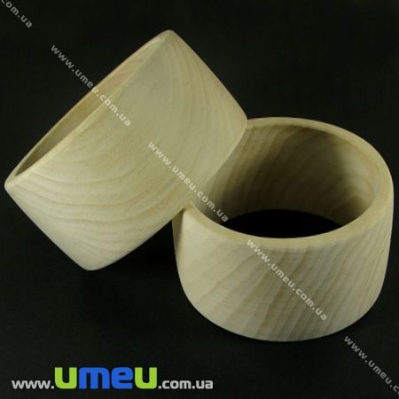 Дерев'яний браслет Афродіта, 40 мм, Липа (DEC-001877)