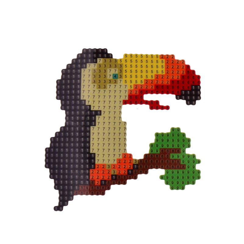 Набор алмазной живописи (наклейка) 9х9 см, Тукан (SXM-052511)