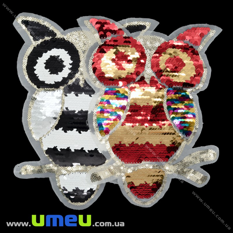 Аплікація пришивна двостороння Сова, 25х18 см (APL-025812)