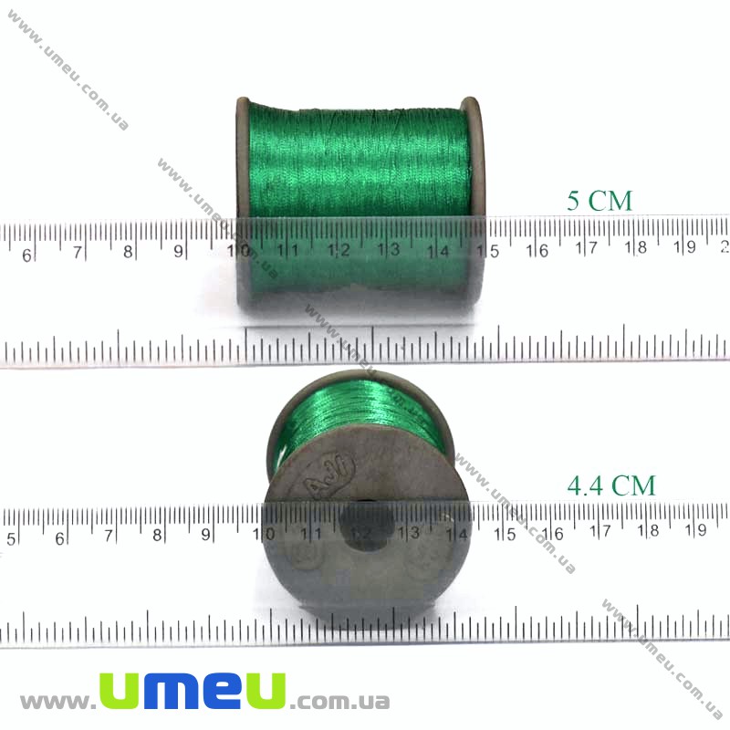 Нитки металізовані 0,1 мм, Зелена (KNT-028185)