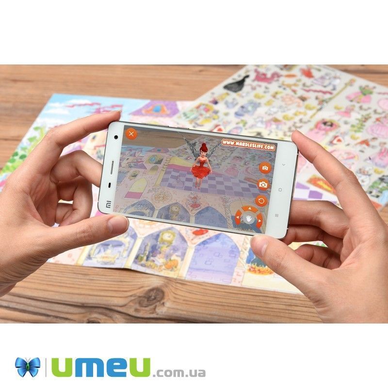 Набор переводных наклеек Scribble Down с онлайн приложением Сказка о принцессе (DIF-043419)