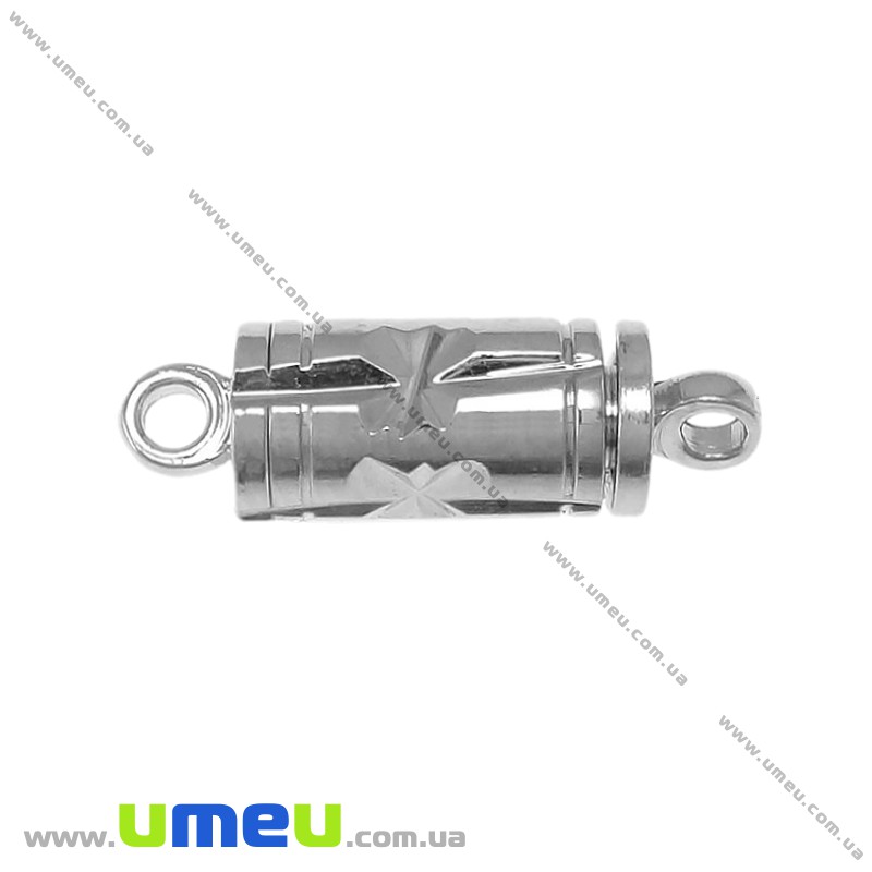 Замок гвинтовий, Темне срібло, 16х5 мм (ZAM-020083)