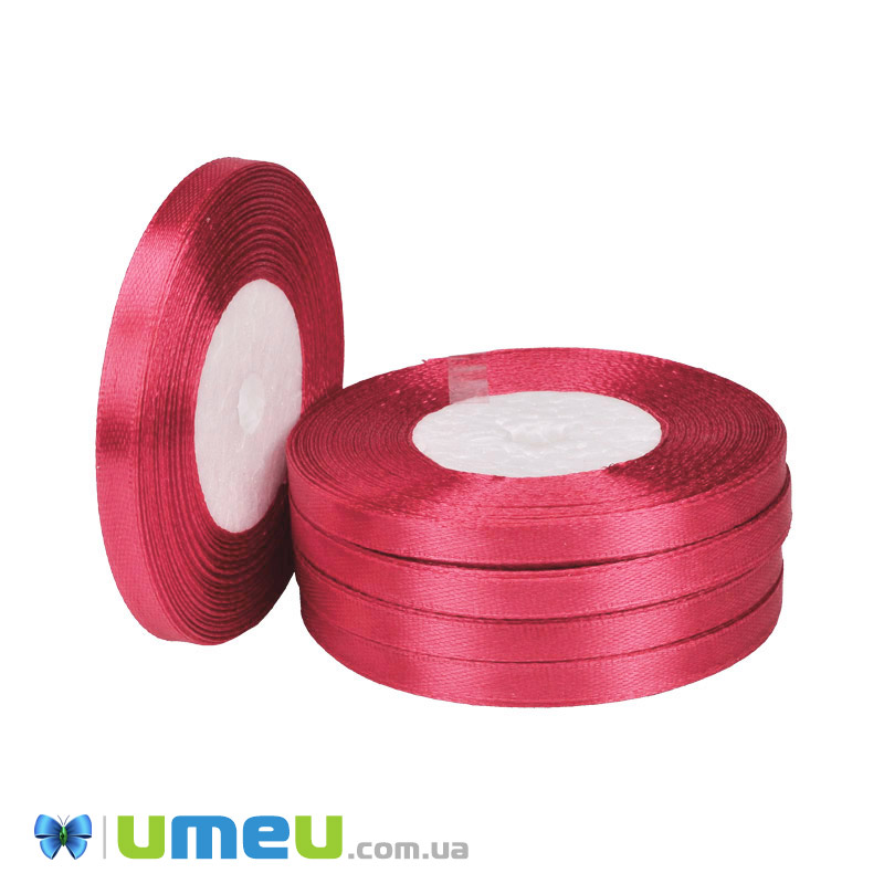 Атласна стрічка, 6 мм, Коралова (LEN-050997)