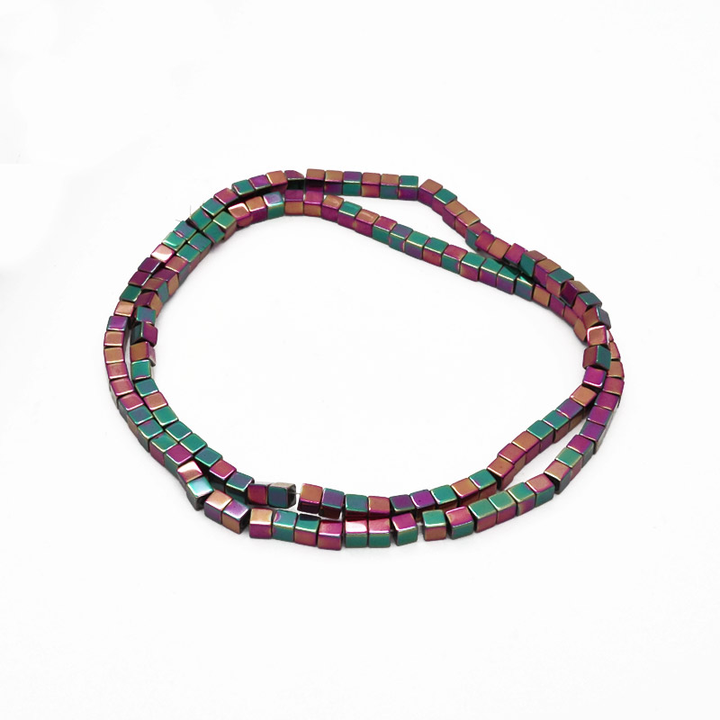 Бусины Гематит, Натур. камень, Кубик, 3х3х3 мм, Ирис (BUS-051756)