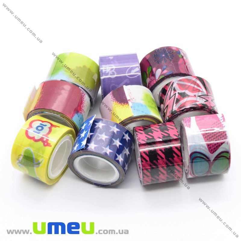 Декоративний скотч, Мікс, 12 мм (DIF-021188)
