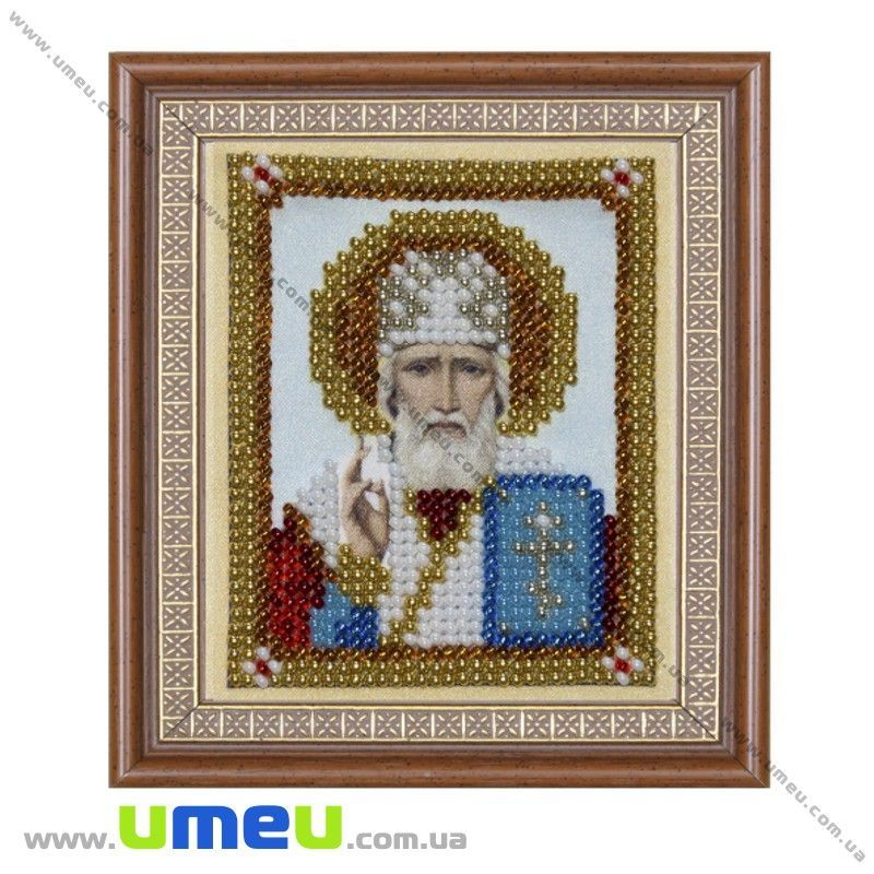 Схема для виш. бісером VDV, Ікона Микола Чудотворець Т-797, 8х6,5 см (SXM-029420)