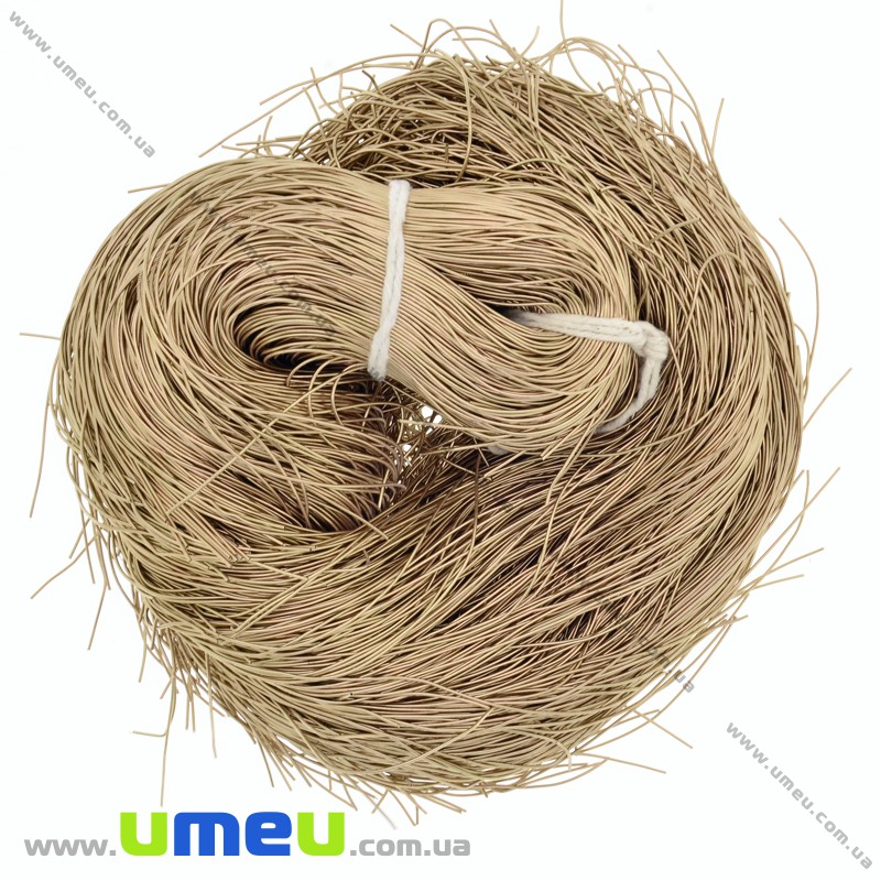 Канитель гладкая 0,5 мм, Золотистая (KNT-027993)