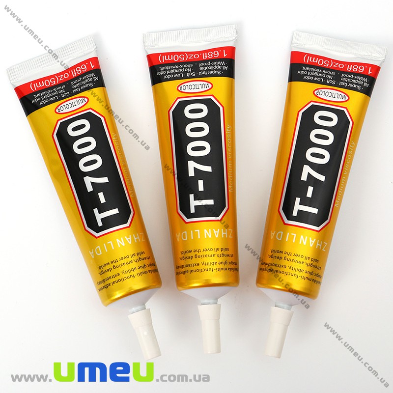 Клей Т7000 (з голкою) червоний, 50 мл (INS-026143)