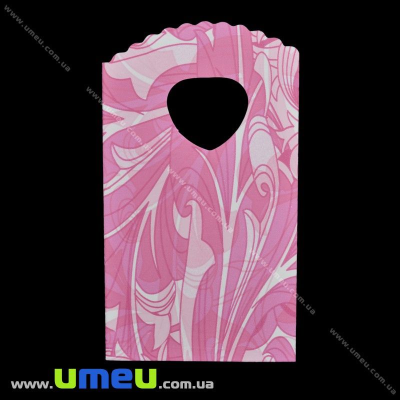 Подарунковий пакетик, 15х9 см, Малиновий (UPK-026244)