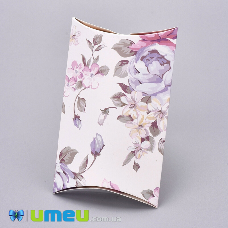 Сборная картонная коробочка, 12,5х8 см, Белая, Love you (UPK-042932)