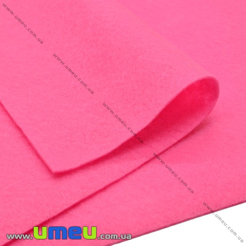 Фетр м'який 1,3 мм, 30х30 см, 530 Рожевий (FLT-019486)