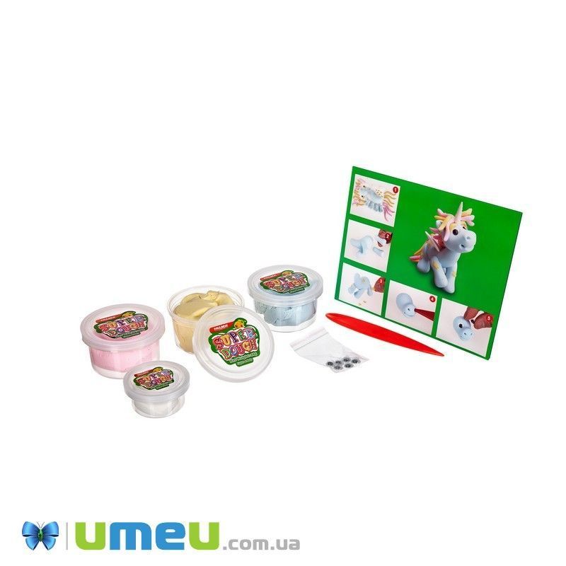 Маса для ліплення Paulinda Super Dough 3в1 Єдинороги (DIF-043566)