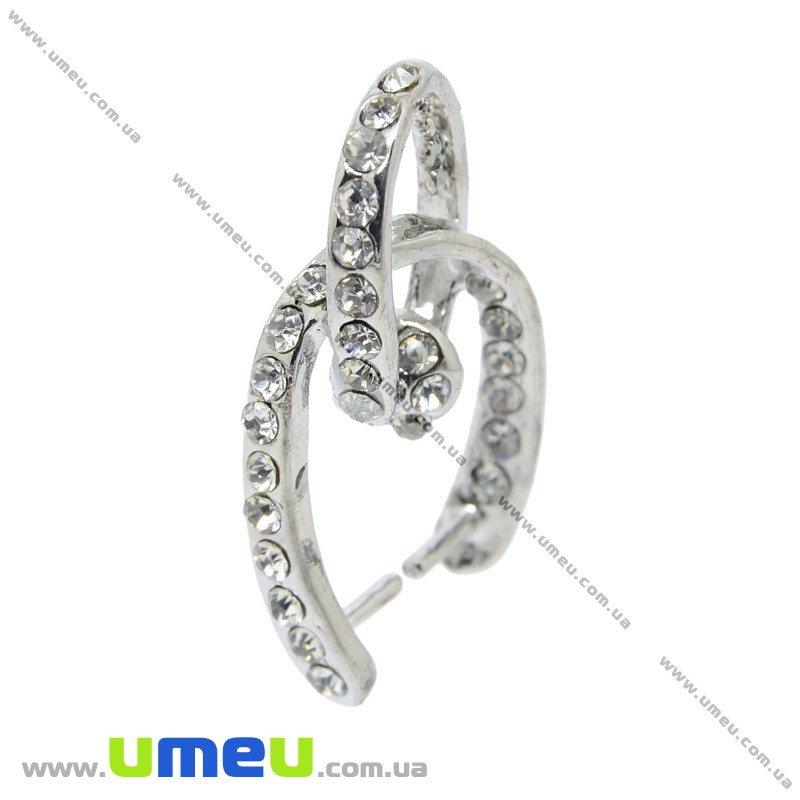 Тримач для кулона, 27х5х15 мм, Темне срібло (OSN-012066)