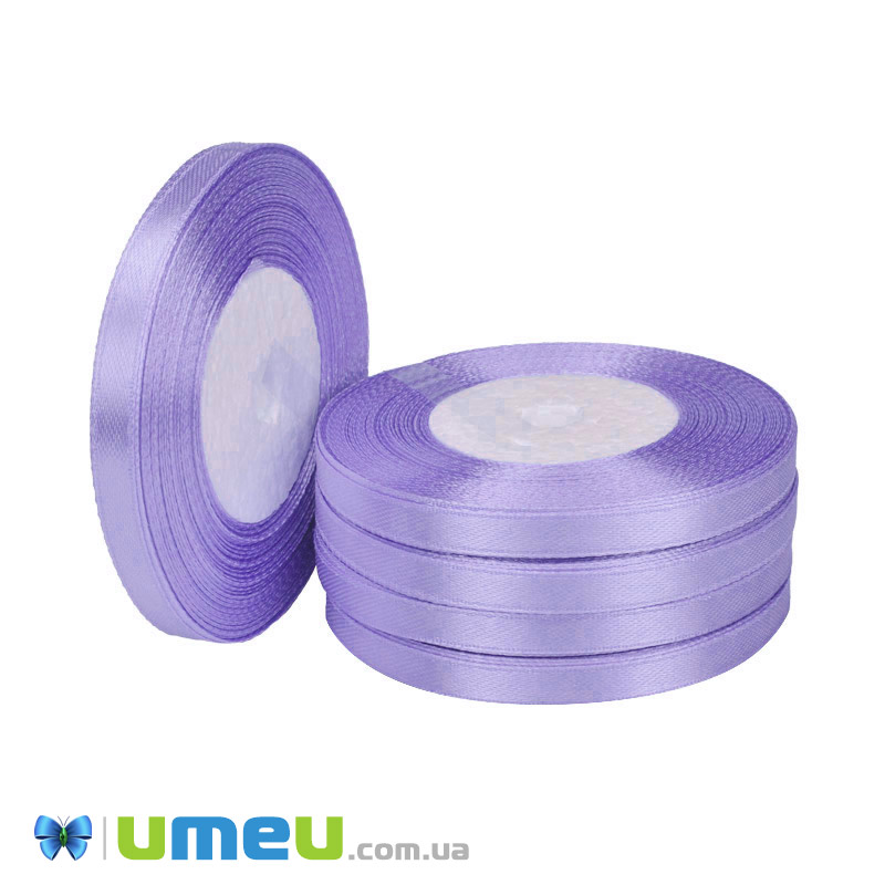 Атласна стрічка, 6 мм, Бузкова (LEN-051005)