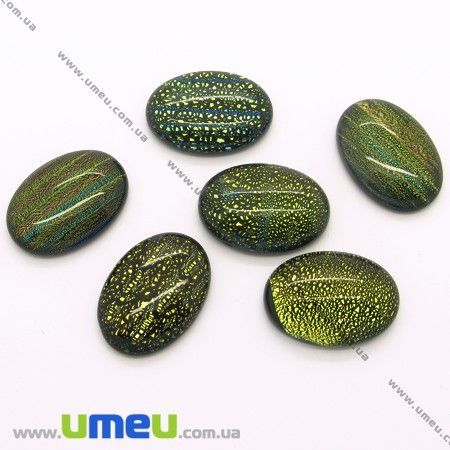 Кабошон діхроічний, 25х18 мм, Овальний (KAB-005539)