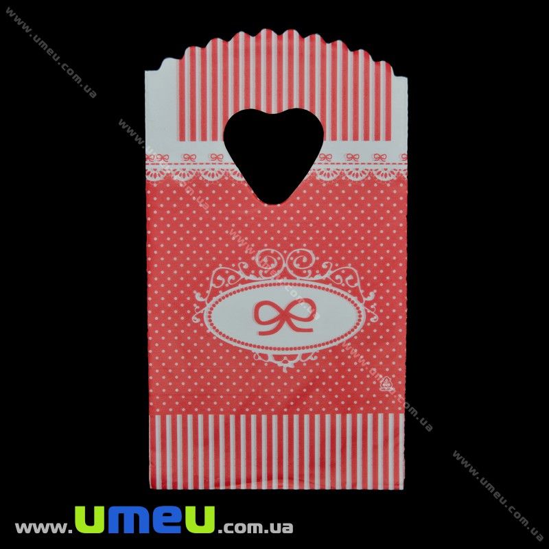 Подарунковий пакетик, 15х9 см, Червоний (UPK-020359)