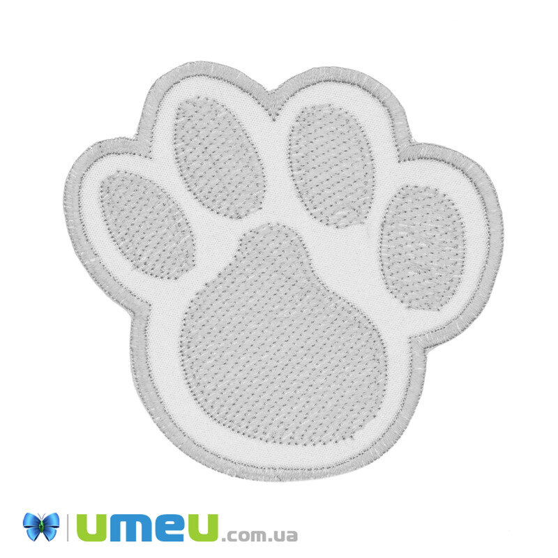 Термоаплікація Лапка, 8х7,5 см, Світловідбиваюча (APL-042552)