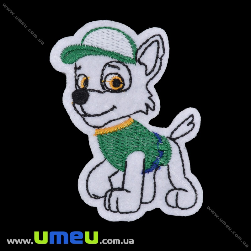 Термоаплікація дитяча Собачка, 8х5 см, Біла (APL-035167)