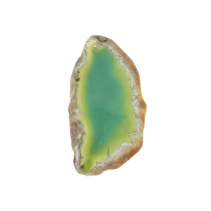 Срез Агата, Зеленый, 77х43 мм (POD-009234)