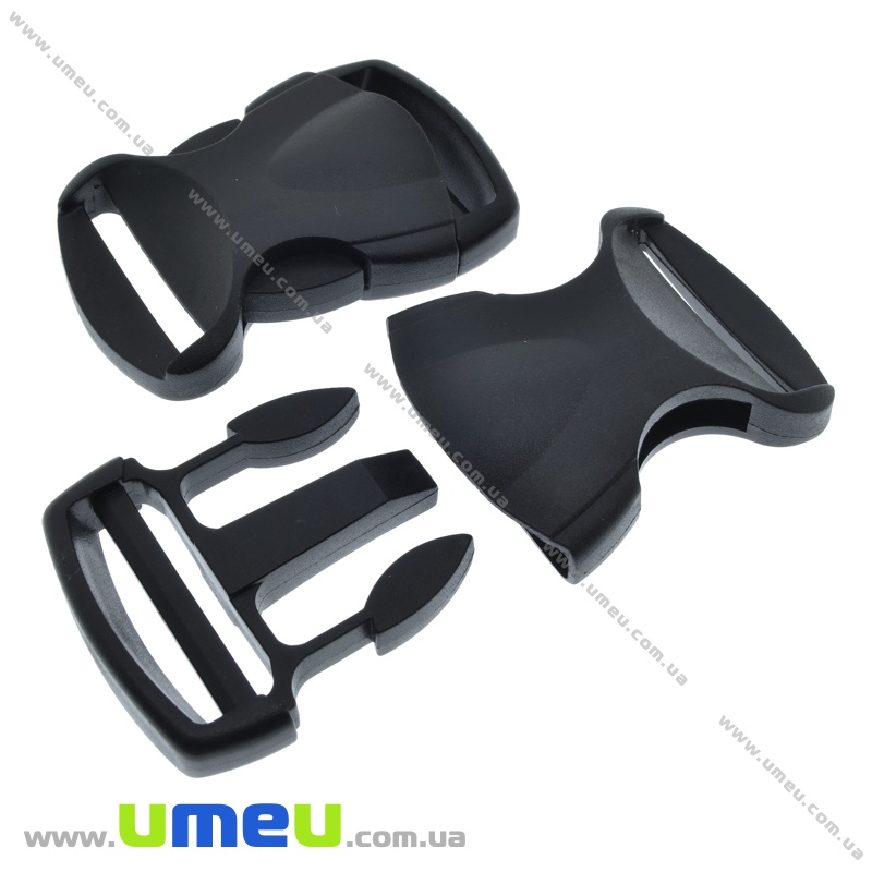 Фастекс пластиковий, 40 мм, Чорний (BAG-034385)