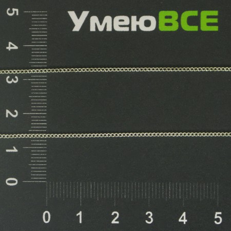 Цепь, Светлое серебро, 2х1 мм (ZEP-002320)