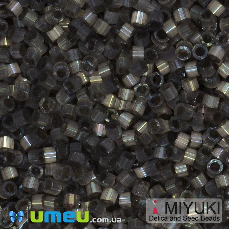 Бісер японський Miyuki Delica 11/0 DB1818, Сатин сірий темний (BIS-045524)