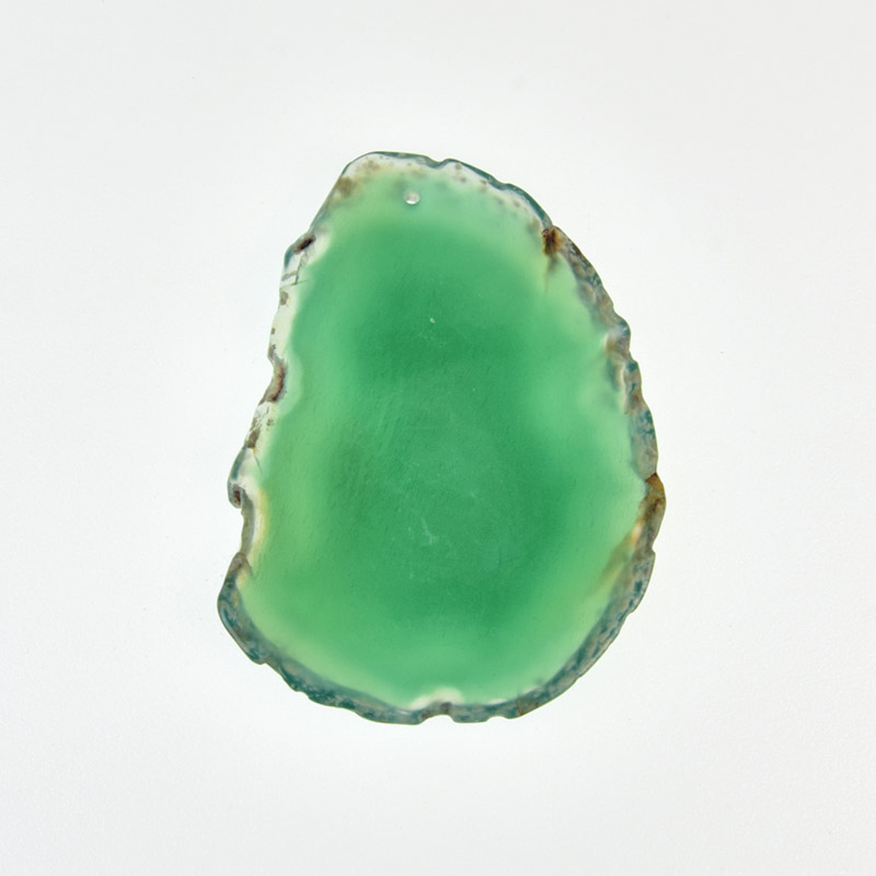 Зріз Агата, Зелений, 66х50 мм (POD-009353)