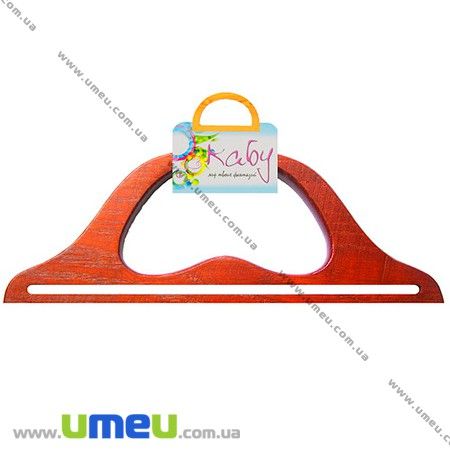 Ручки для сумок дерев'яні Passion, Червоне дерево, 300х118 мм (BAG-002354)