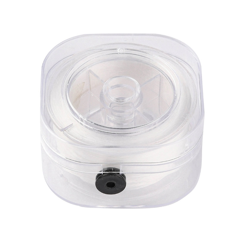 Волосінь еластична волокниста в диспенсері, 0,8 мм, Прозора (LES-057017)