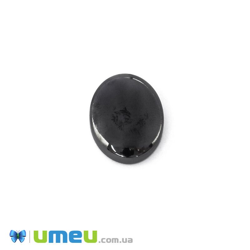 Кабошон нат. камінь Гематит (2 сорт), Овал, 18х13 мм (KAB-042020)