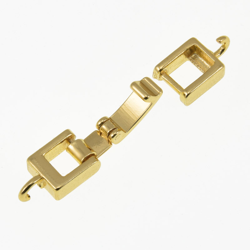 Застёжка, 25х7 мм, Латунь, Стойкое покрытие, Золото (ZAM-060835)