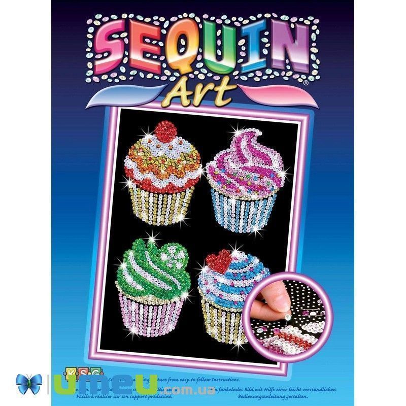 Набір для творчості Sequin Art BLUE Кекси (DIF-043473)