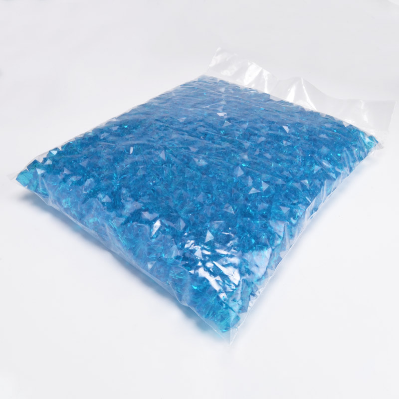 Намистини для сумок, Акрилові, Куб гранований, 10х9 мм, Бірюзові (BUS-054575)